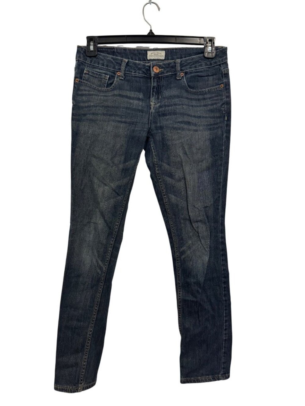 Aeropostale Womens Bayla Skinny Jeans 7/8 Regular Dark Wash Denim